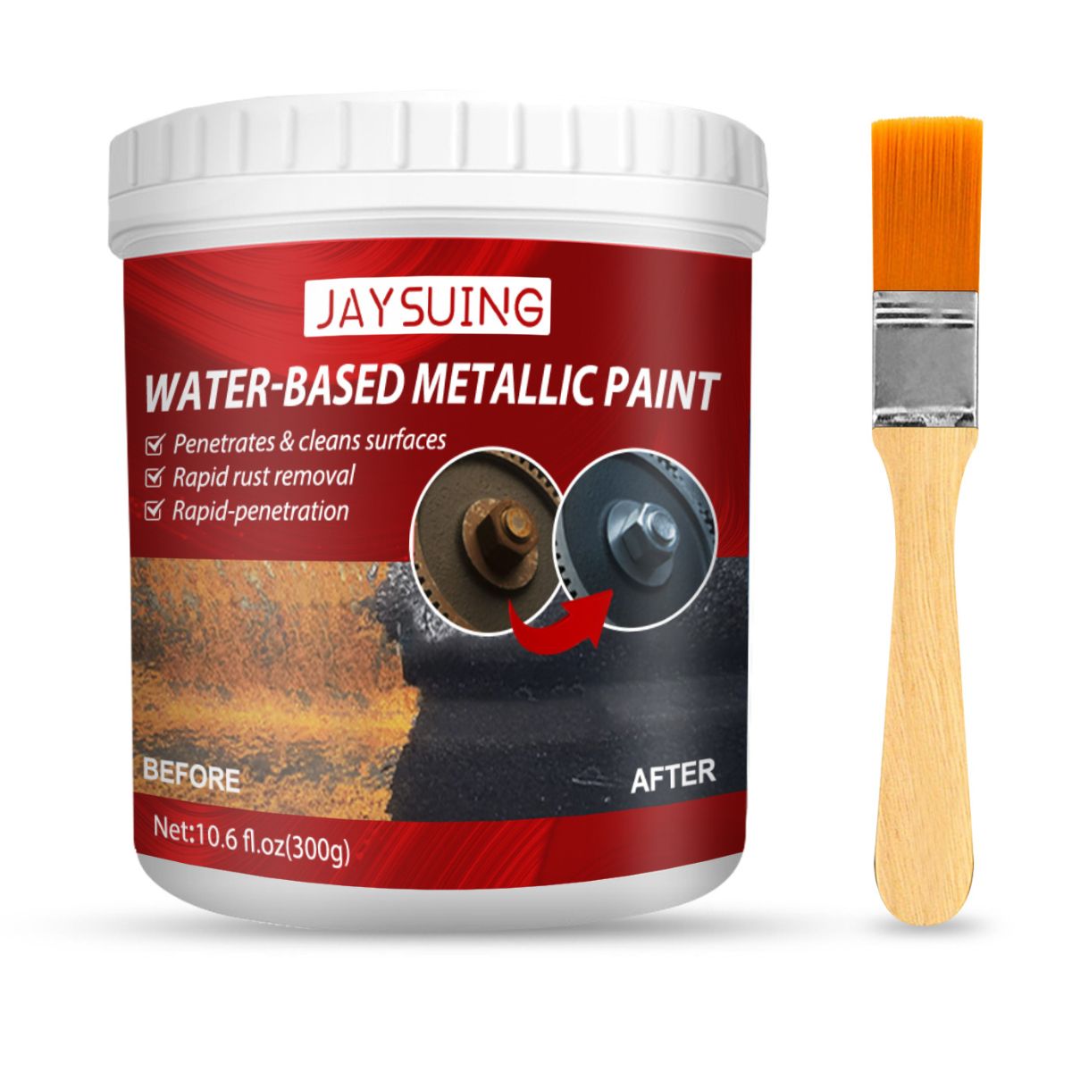 Pintura Anticorrosiva para Metal + Brocha Incluida🔧✨